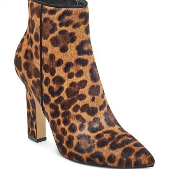 Marc Fisher Women's Mayaely Calf Hair High-Heel Booties SZ 9 EUC - Picture 1 of 13